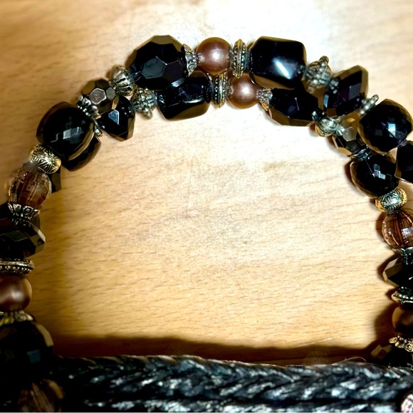 Cappelli Black Embellished Straw Bag 🔥🔥 - Picture 2 of 4